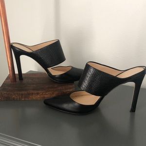 Banana Republic Black high heeled mules-leather size 7